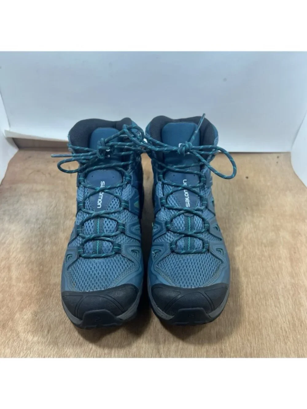 Salomon X Teal Blue 3 Mid Aero Trail Hiking Shoes Boots